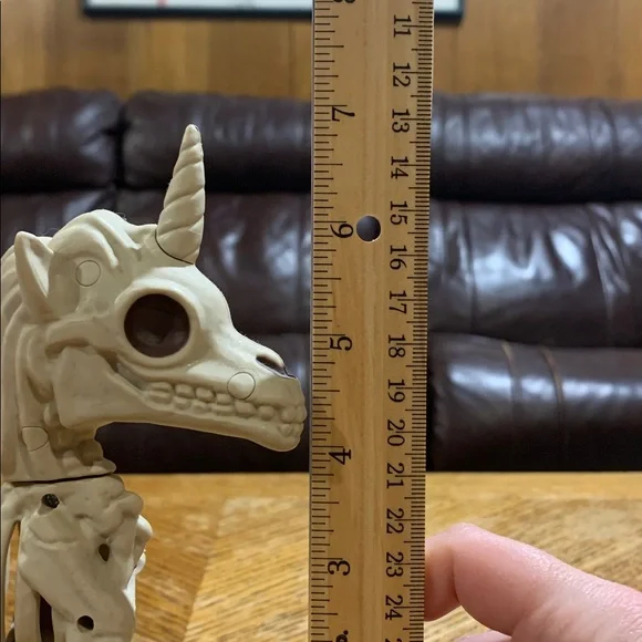 6.75” Halloween Unicorn Skeleton Figure - Picture 7 of 7